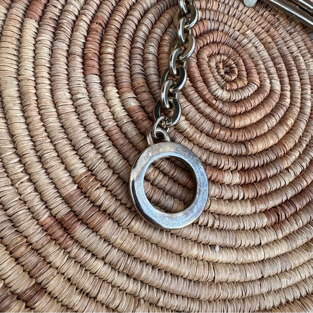 Made in Hong Kong Vintage metal chain belt- total length 39” vintage tarnishing